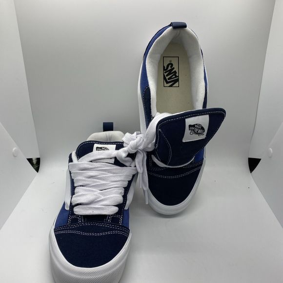 VANS Shoes - NWOT Vans Knu Skool Skate Sneakers Navy/True White VN0009QCNWD 721356 M8 W9.5
